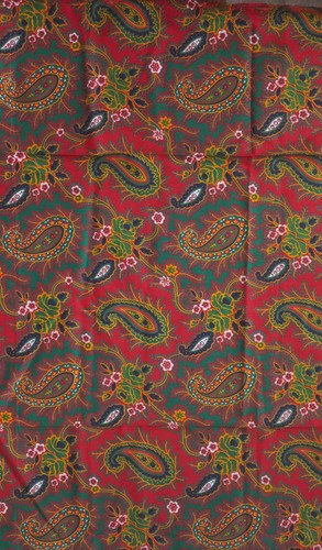 Coupon tissu coton rouge - coupon,